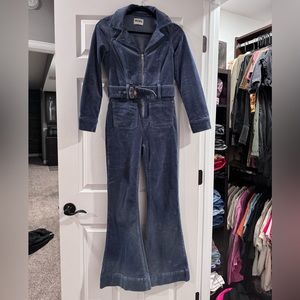Show Me Your Mumu Corduoroy Flare Jumpsuit - Petite Small